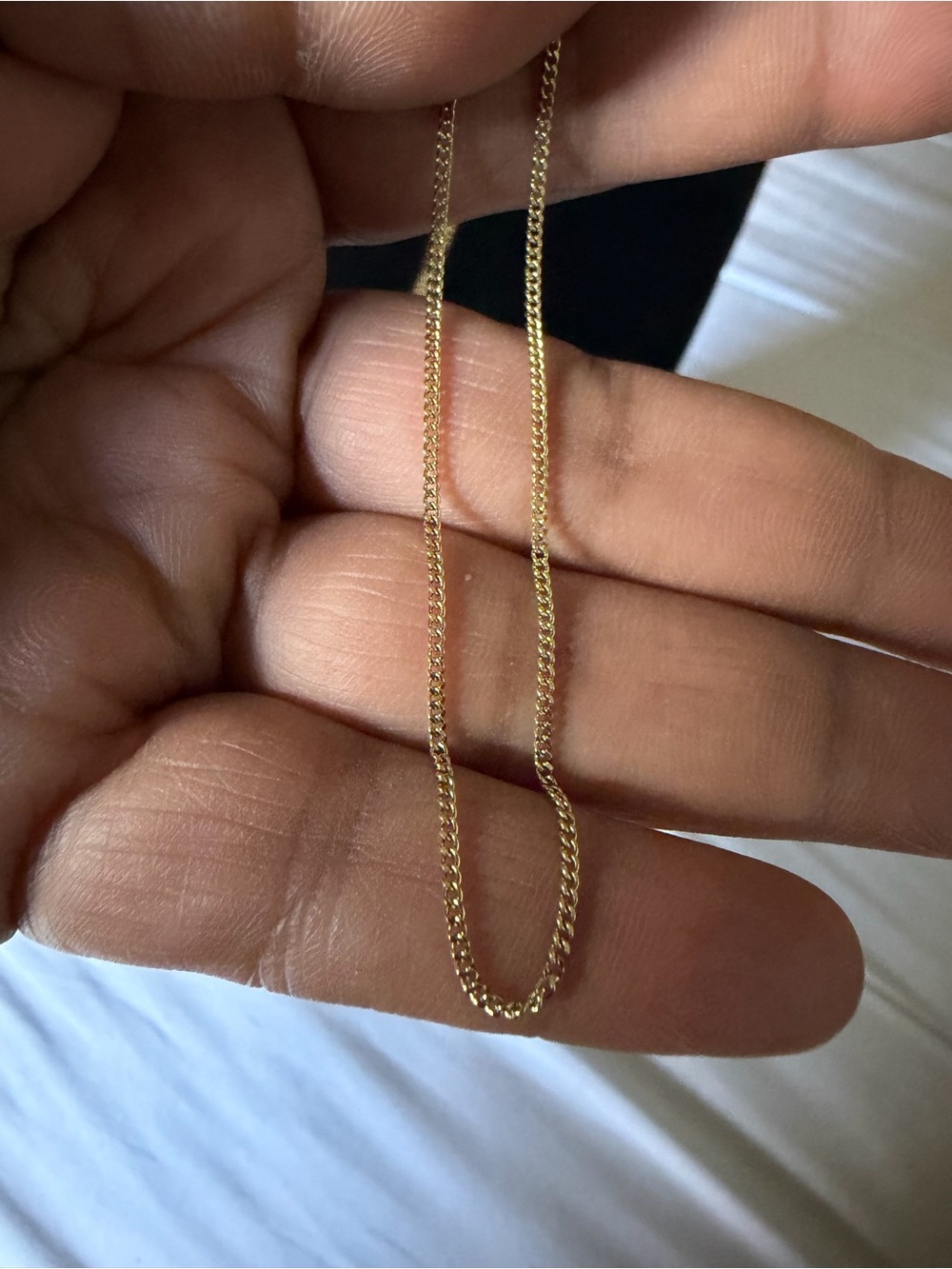 Polished Gold Rope Chain Necklace for Women